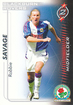 Robbie Savage Blackburn Rovers 2005/06 Shoot Out #66